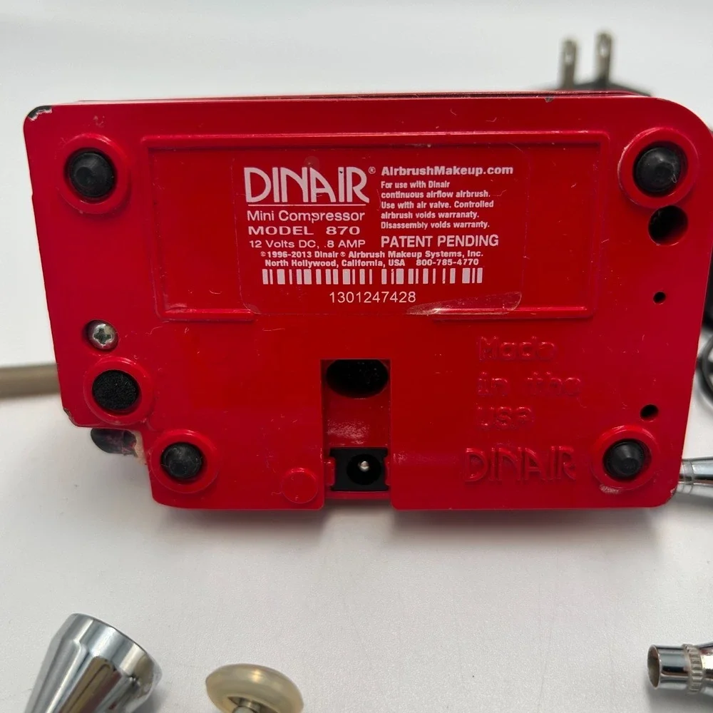 Dinair Airbrush Makeup Cosmetics Systems Compressor #870 Spray Gun Nail Art Tool